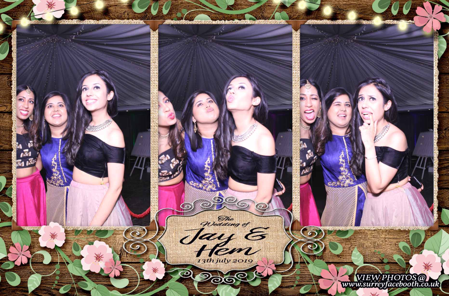 Jay & Hemisha's Wedding | View more photos from the event at galleries.surreyfacebooth.co.uk/u/Surrey-FaceBooth/Jay-Hemishas-Wedding